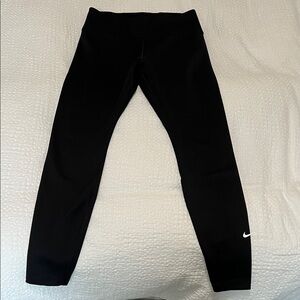Nike Black Leggings with White Logo